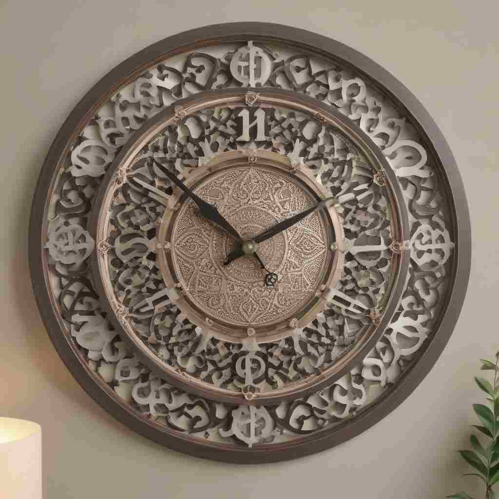 38 Sophisticated Islamic Home Decor Ideas for a Modern & Peaceful Retreat 28 Islamic Clocks 1